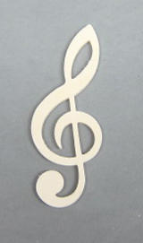 Sperrholz-Violinschlüssel 12cm